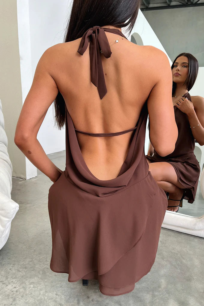 Mia Dress - Cafe
