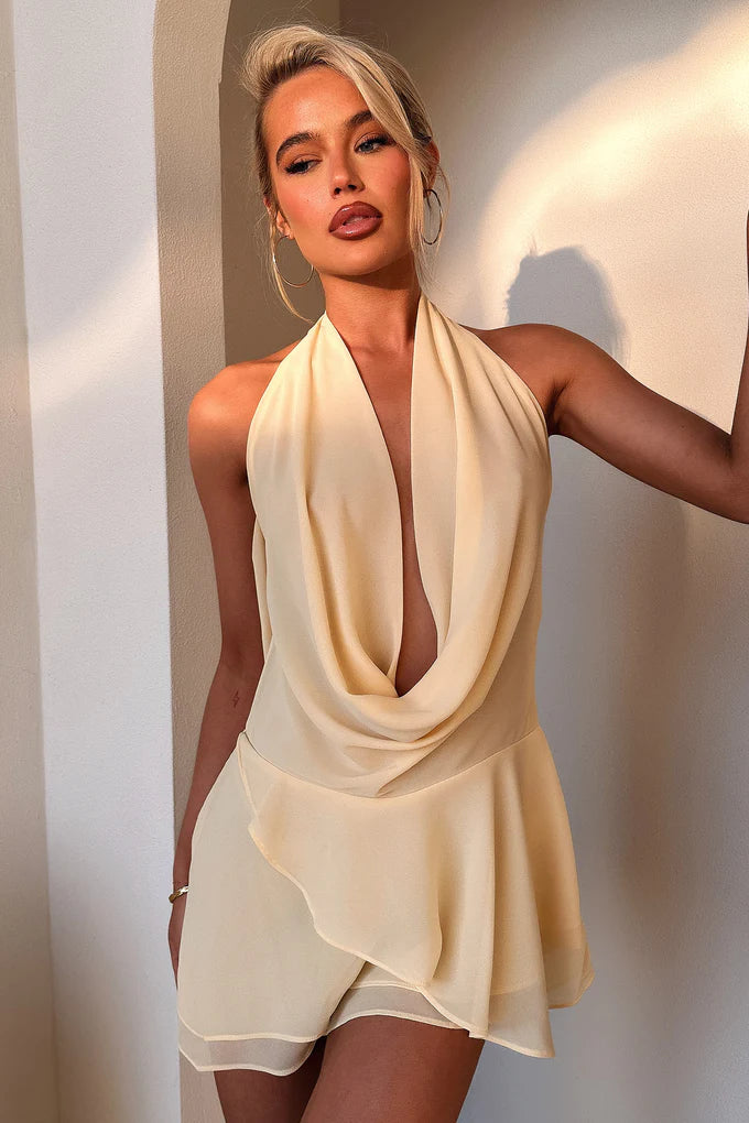 Mía Dress - Butter yellow