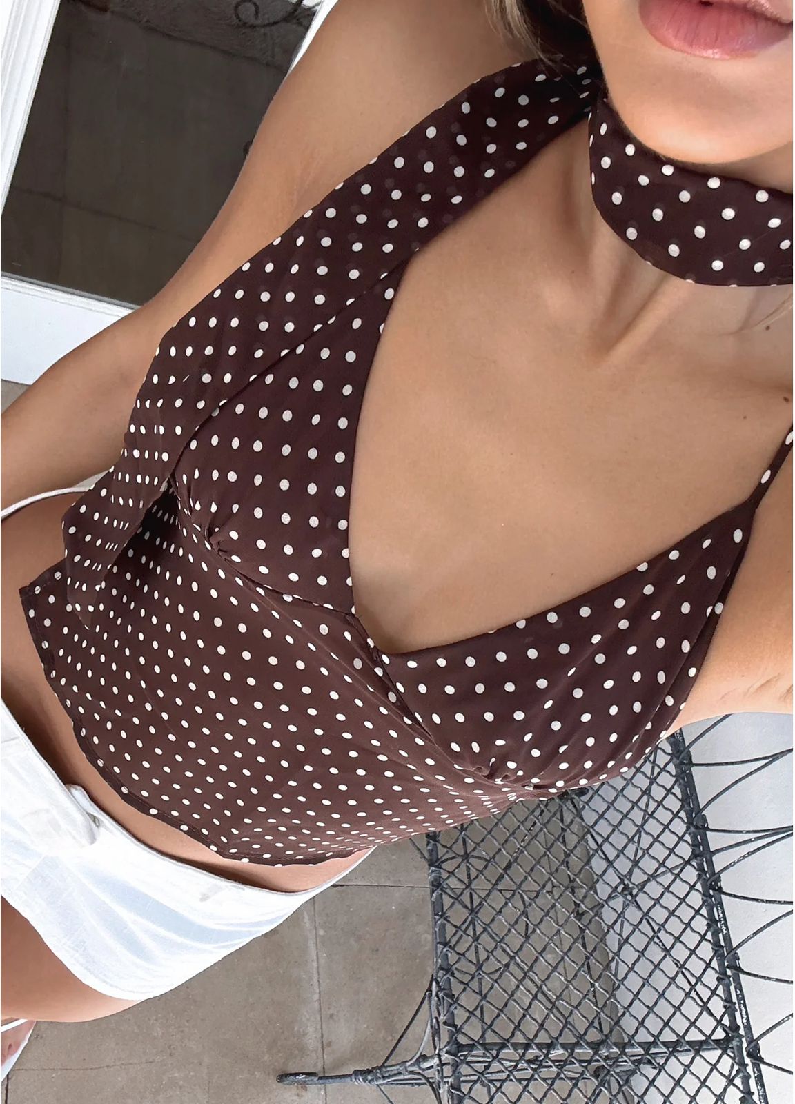 Top polka Dots-cafe