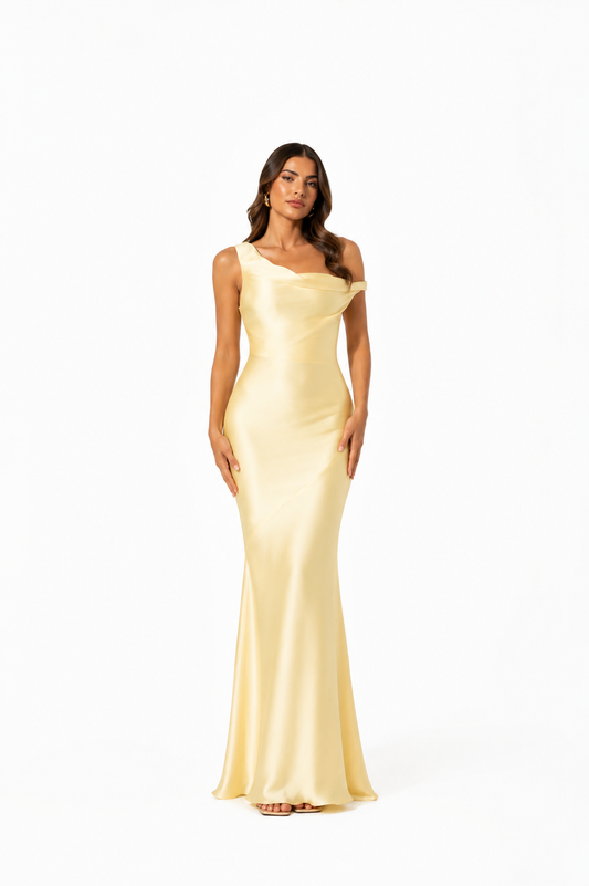 Melanie Dress - butter yellow