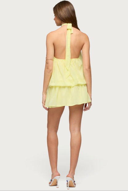 Maca Dress - Butter yellow