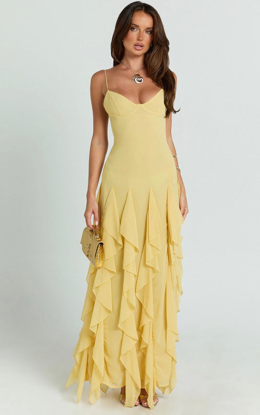 Ela Dress - Butter yellow
