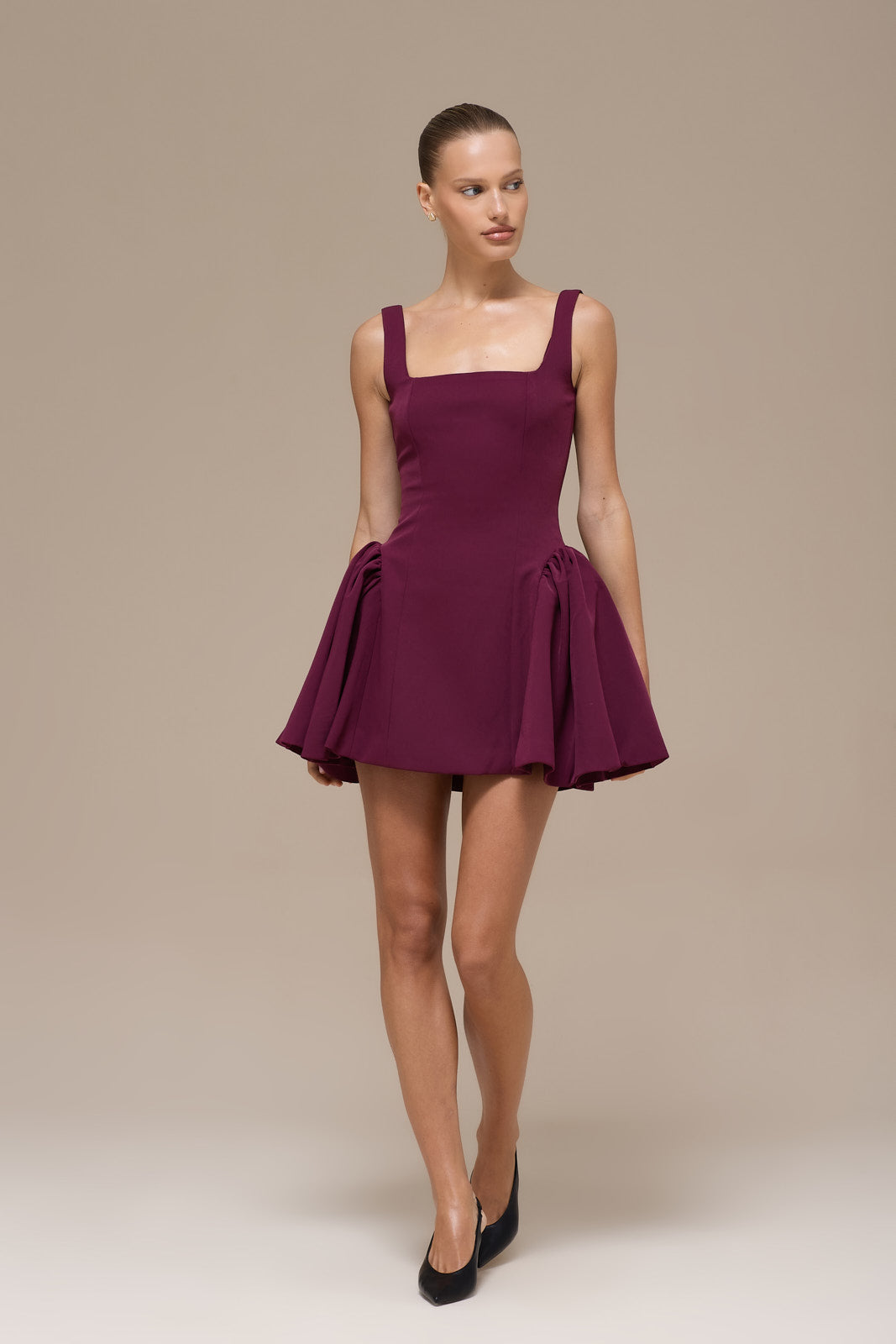 Charlotte Dress - Burgundy