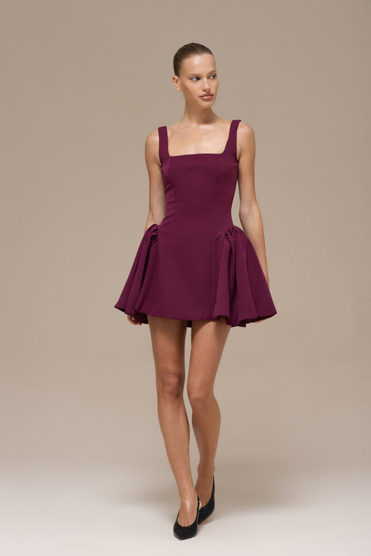 Charlotte Dress - Burgundy