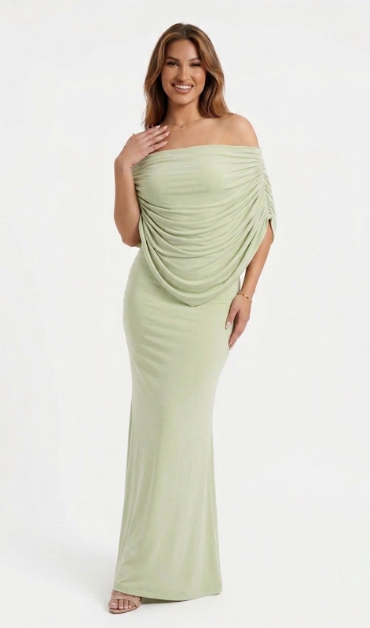 Elizabeth Dress - verde pastel