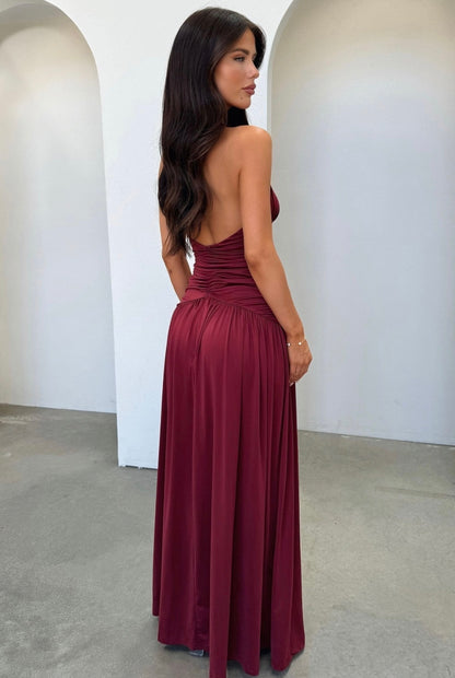 Verónica Dress - burgundy
