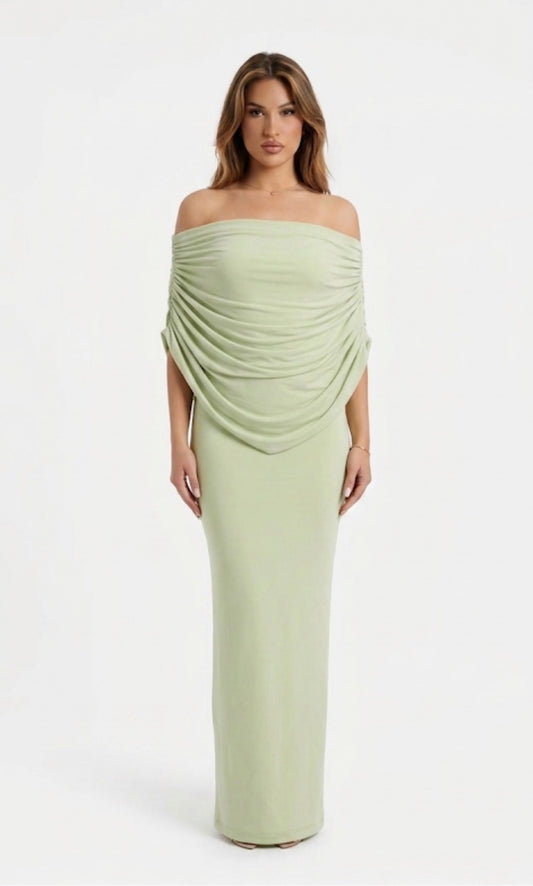 Elizabeth Dress - verde pastel