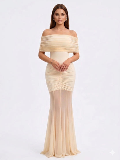 Gabriela Dress- Beige