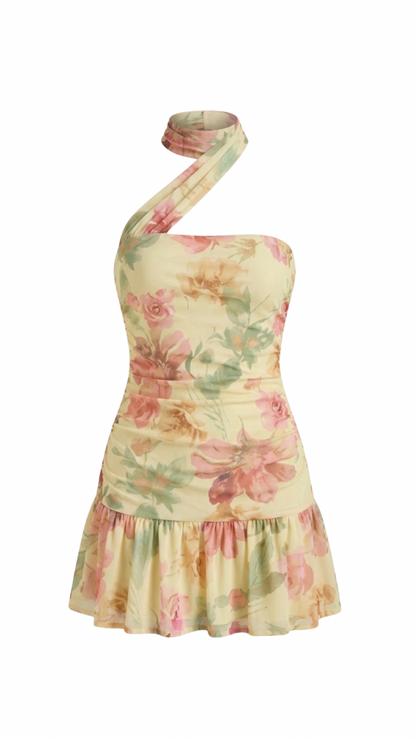 vestido flores con tira