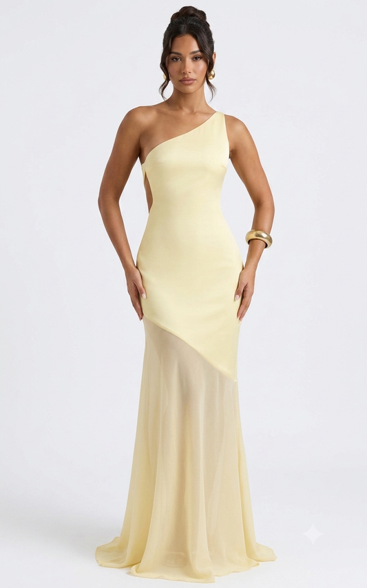 Andrea Dress- Butter yellow