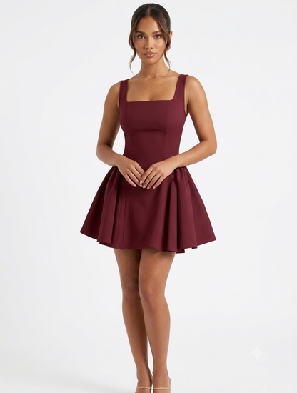 Charlotte Dress - Burgundy