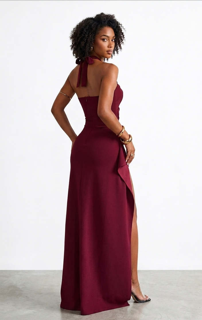 Jessica Dress - Burgundy