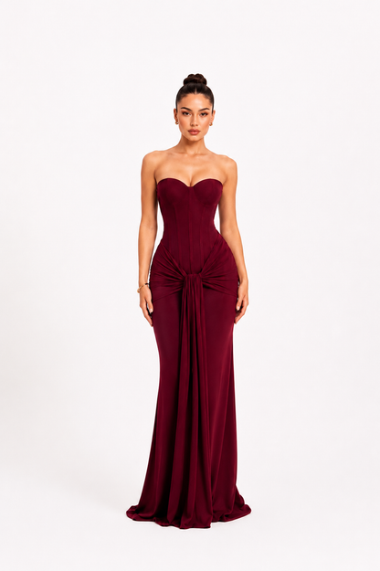 Daniela Dress - Burgundy