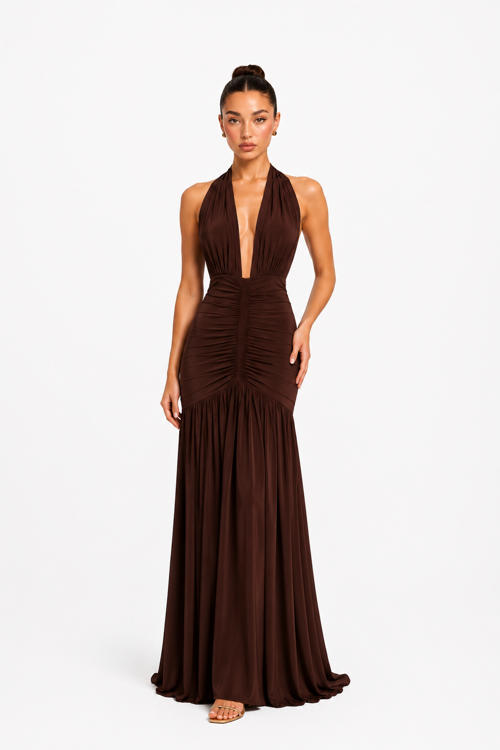 Claudia dress - cafe