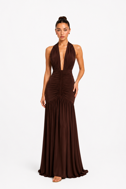 Claudia dress - cafe