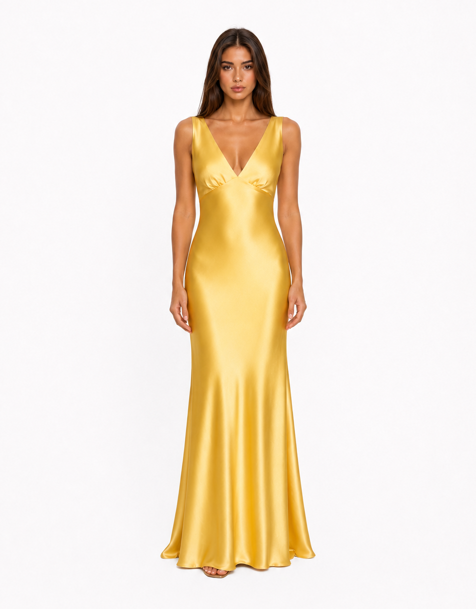 Paulina Dress - butter yellow