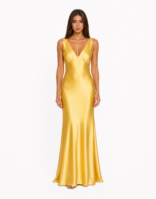 Paulina Dress - butter yellow