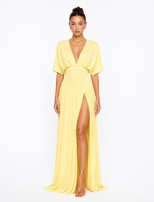 Diana Dress - butter yellow