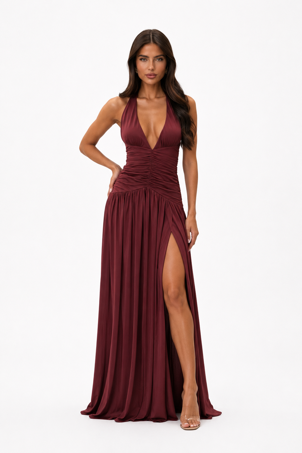 Verónica Dress - burgundy