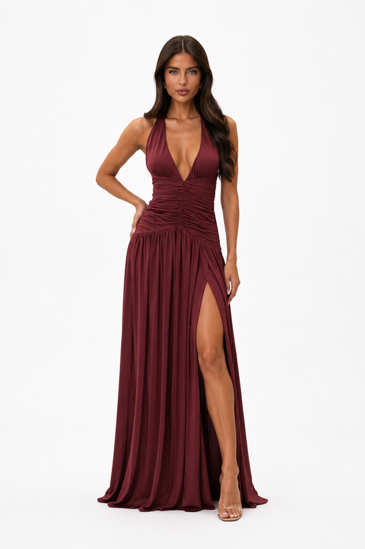 Verónica Dress - burgundy