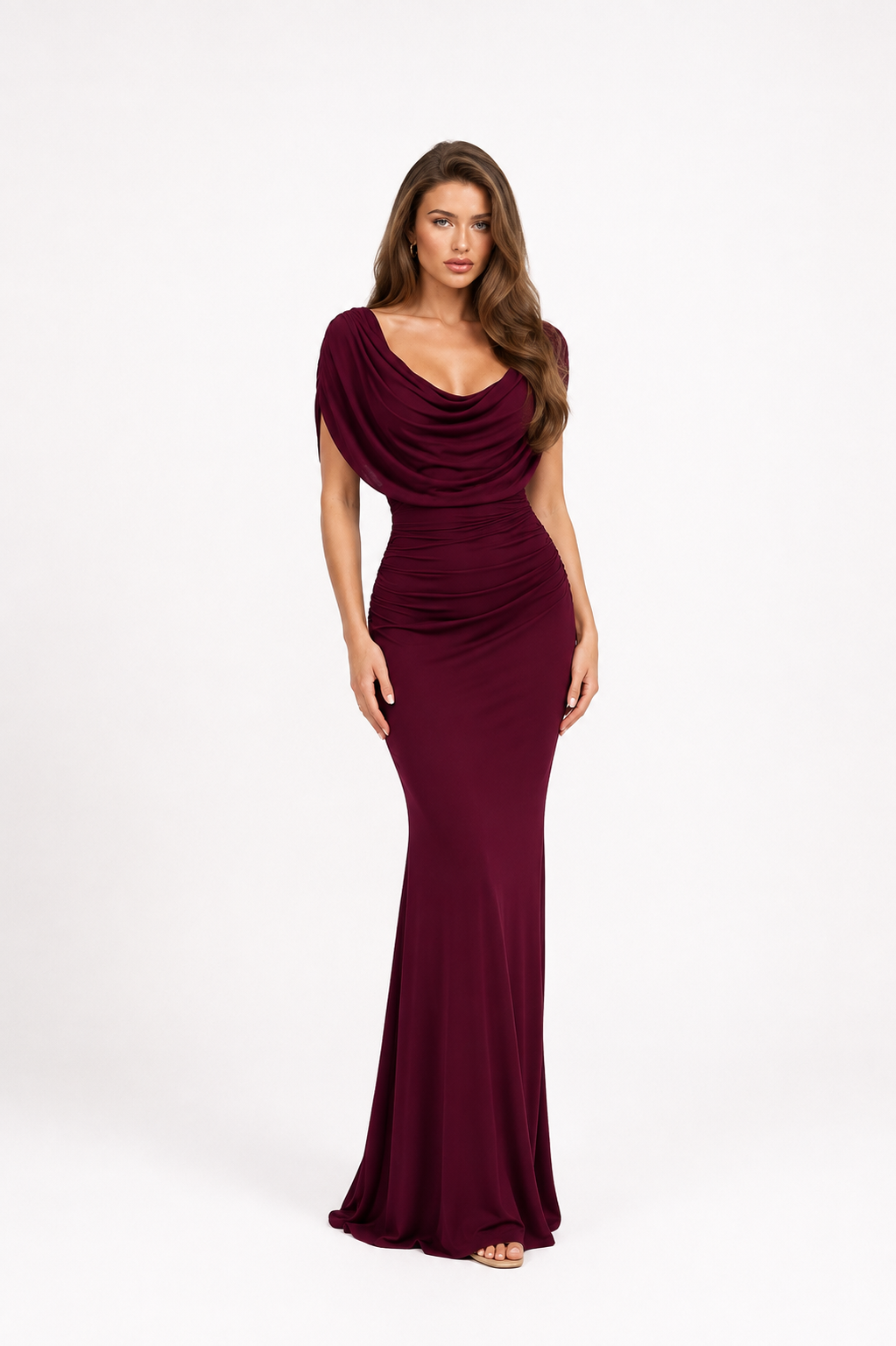 Emilia Dress - Burgundy
