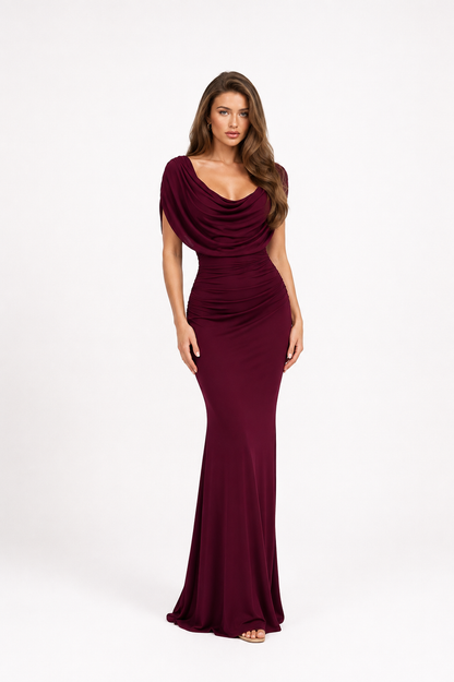 Emilia Dress - Burgundy