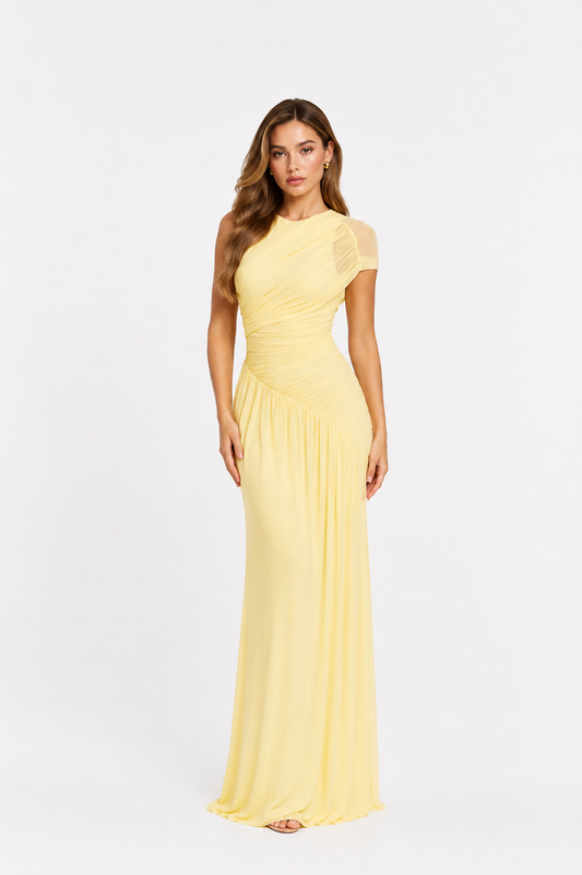 Joselyn Dress- Butter yellow