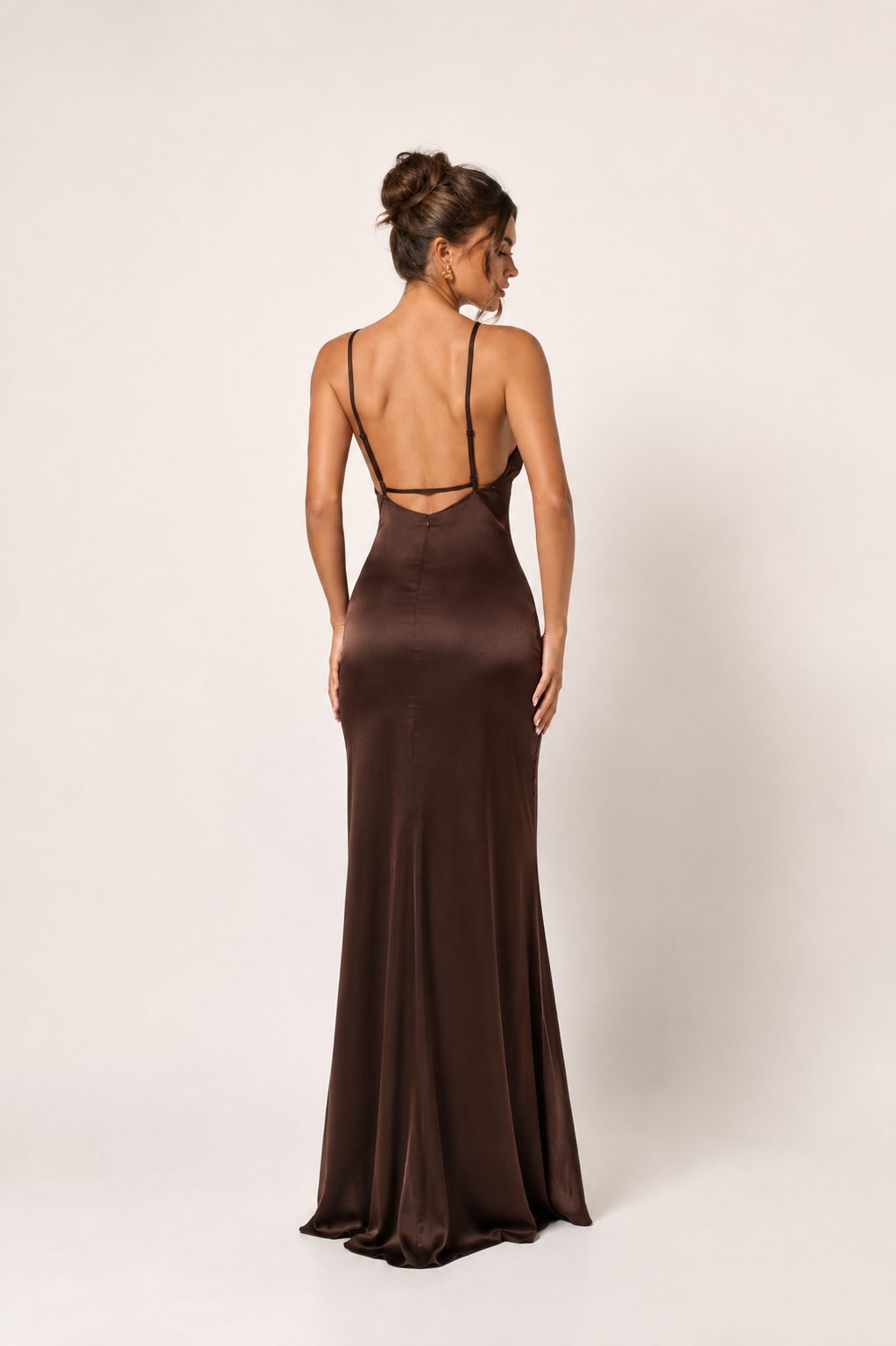 Nicole Dress - Marrón chocolate