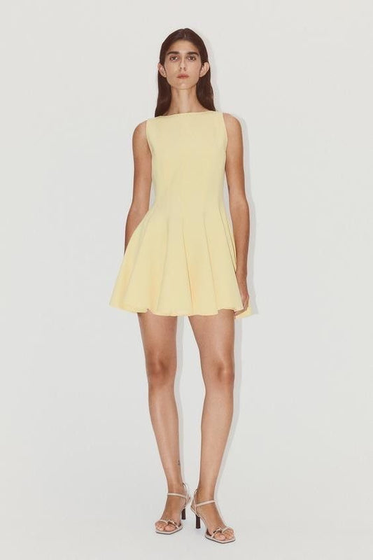 Leslie Dress - Butter yellow