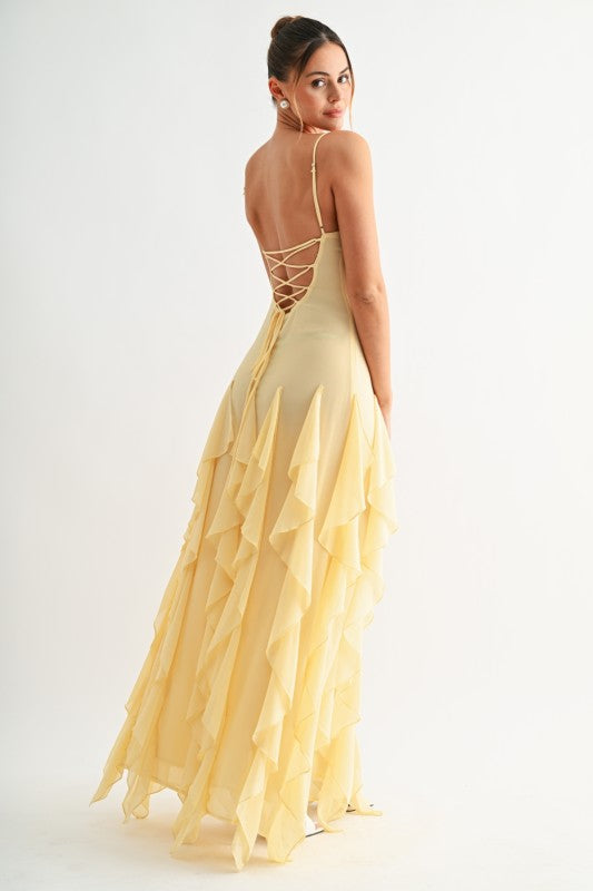 Ela Dress - Butter yellow