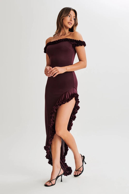 Madison Dress rojo VINO