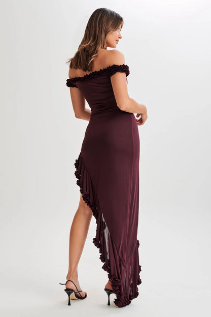 Madison Dress rojo VINO