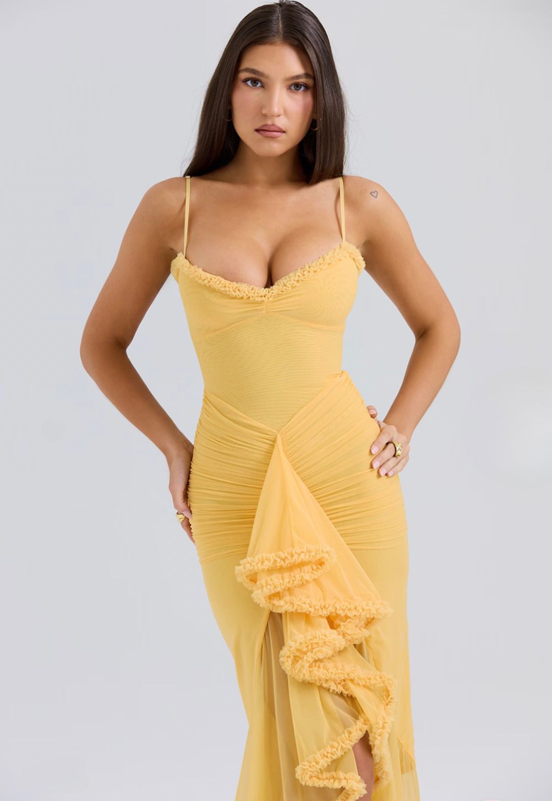 Camila Dress- Butter yellow